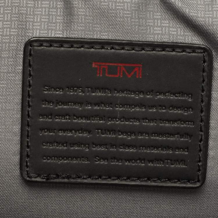 Pre Owned Tumi Black Leather Alpha 3 Laptop Briefcase