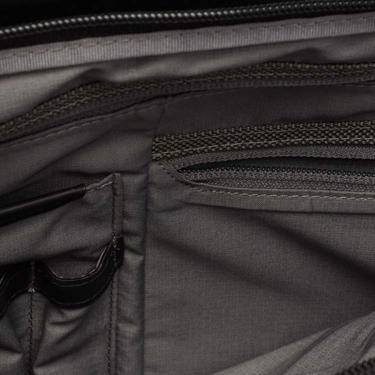 Pre Owned Tumi Black Leather Alpha 3 Laptop Briefcase