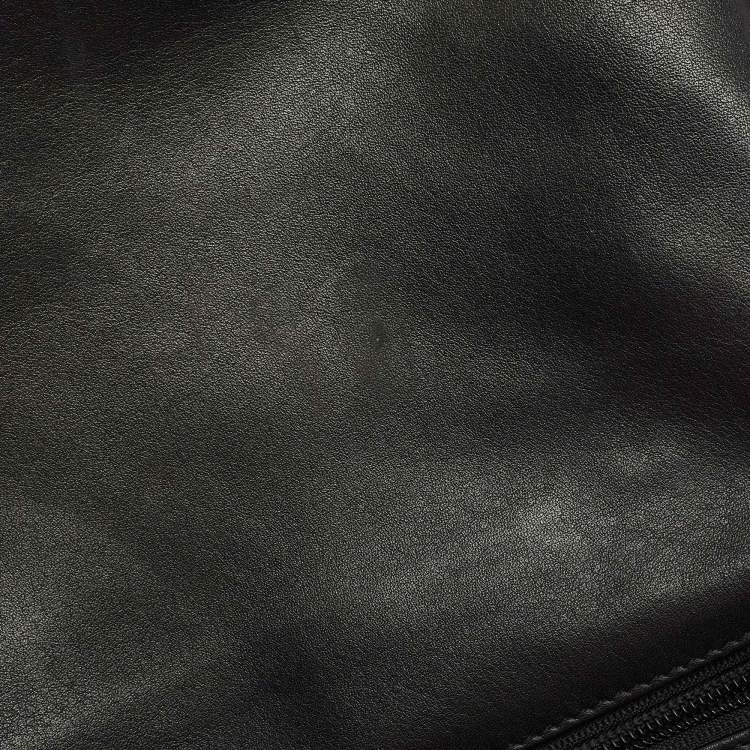 Pre Owned Tumi Black Leather Alpha 3 Laptop Briefcase
