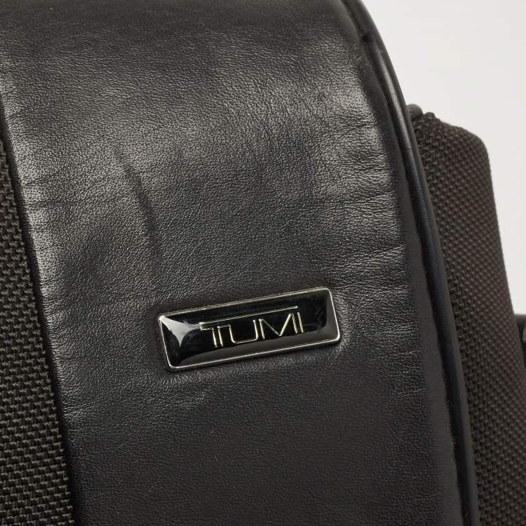 Pre Owned TUMI Black Nylon and Leather Spirit of Imagination Messenger Bag 