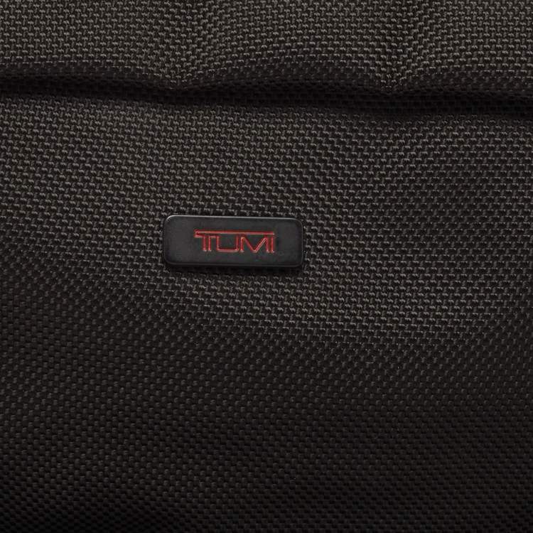 Pre Owned Tumi Black Nylon and Leather Zip Pouch