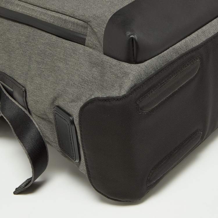 Pre Owned TUMI Grey/Black Nylon and Leather Messenger Bag