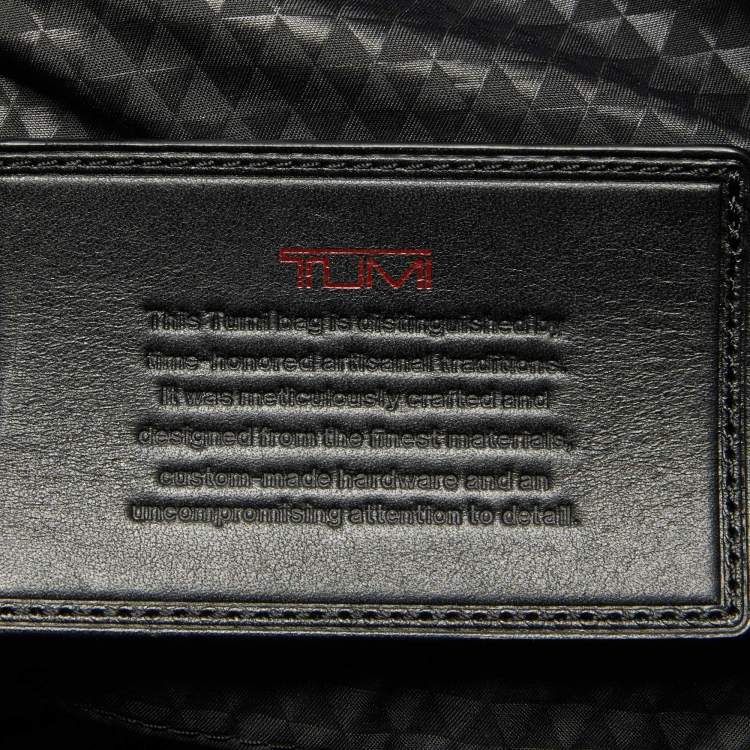 Pre Owned TUMI Grey/Black Nylon and Leather Messenger Bag