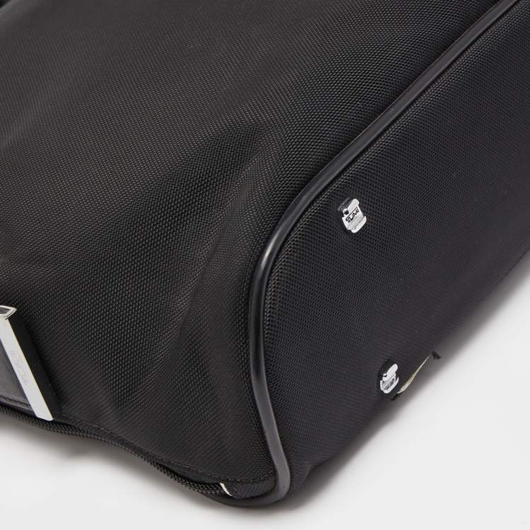 Pre Owned Tumi Black Nylon and Leather T-Pass Kennedy Deluxe Brief Laptop Bag