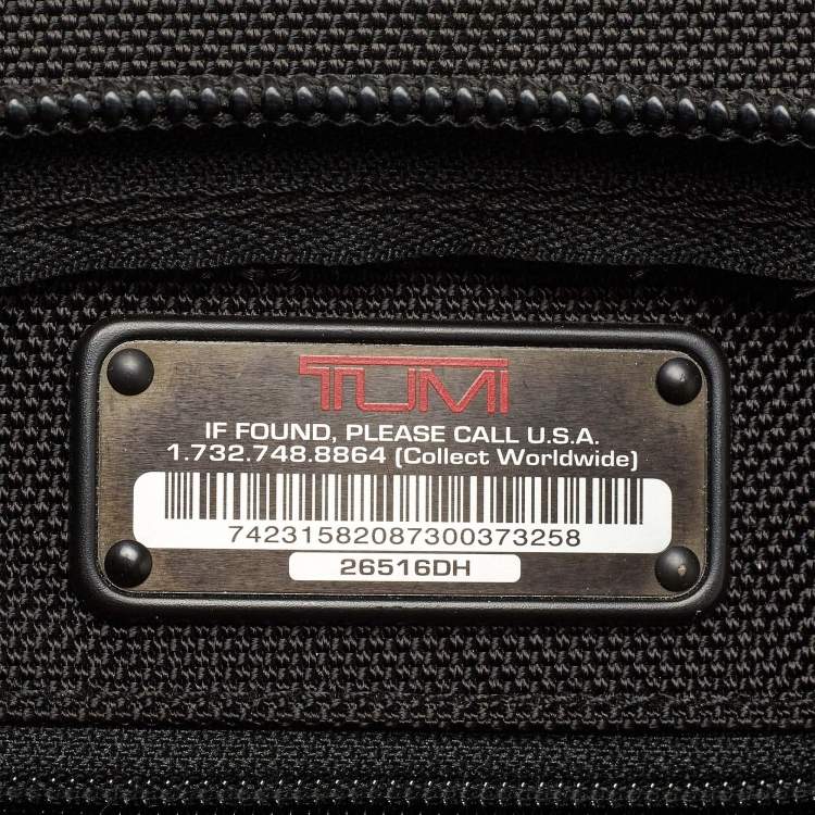 Pre Owned TUMI Black Nylon Medium T-Pass Screen Laptop Slim Briefcase