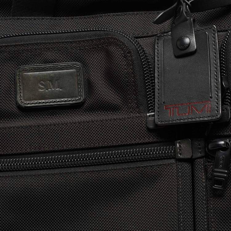 Pre Owned TUMI Black Nylon Medium T-Pass Screen Laptop Slim Briefcase