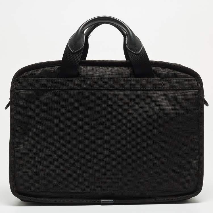 Pre Owned TUMI Black Nylon Medium T-Pass Screen Laptop Slim Briefcase