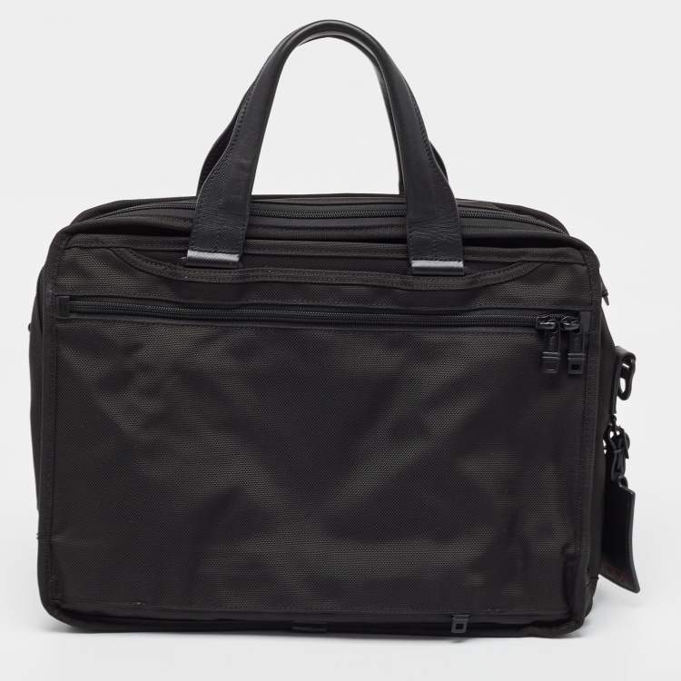 Pre Owned TUMI Black Nylon Alpha II Expandable T-Pass Laptop Bag