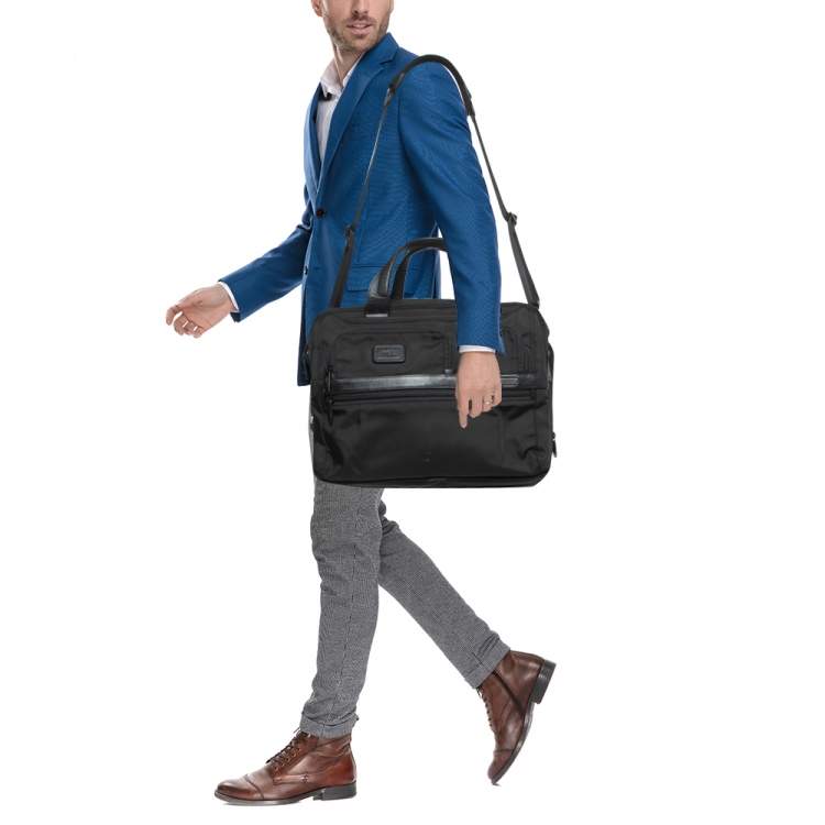 Pre Owned TUMI Black Nylon Alpha II Expandable T-Pass Laptop Bag