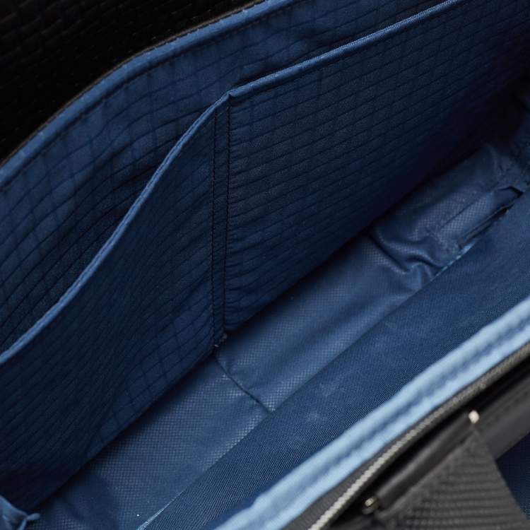Pre Owned TUMI Black Leather Arrive Sadler Brief Laptop Bag