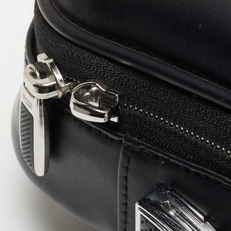 Pre Owned TUMI Black Leather Arrive Sadler Brief Laptop Bag