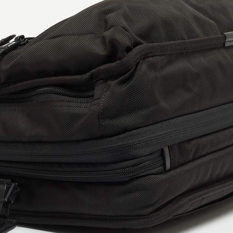 Pre Owned TUMI Black Nylon and Leather Alpha 3 T Pass Expandable Briefcase Bag