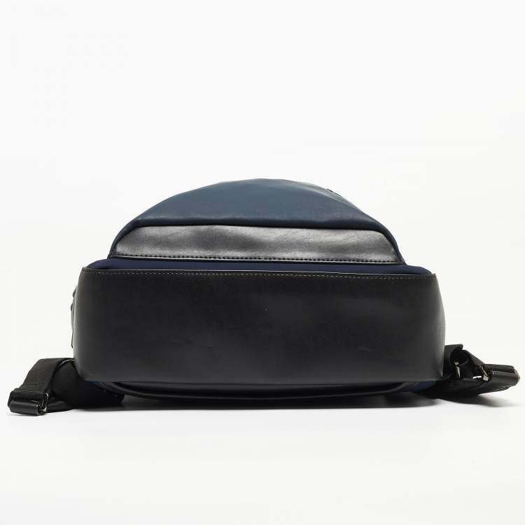 Pre Owned TUMI Black/Blue Nylon Harrison Bradner Backpack