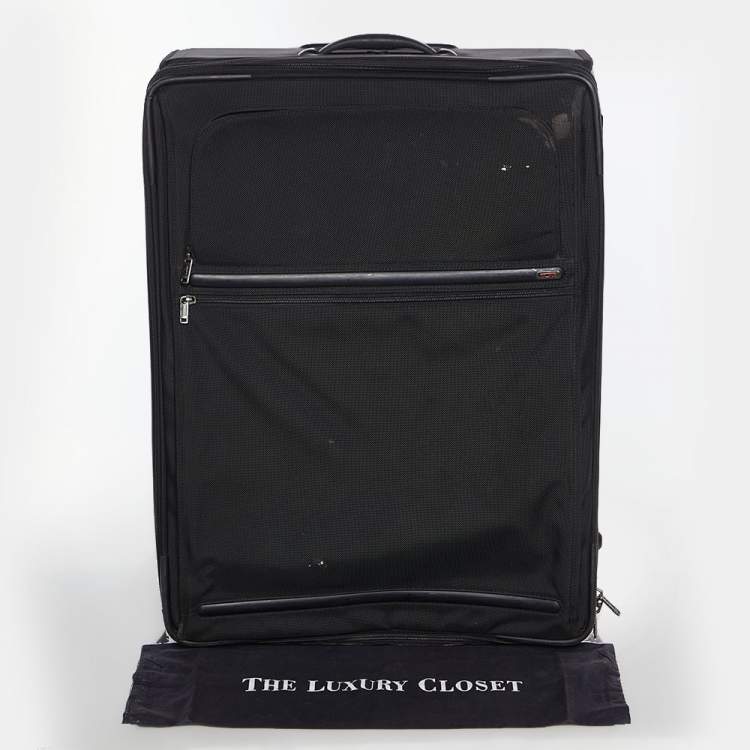 Pre Owned TUMI Black Nylon 2 Wheeled Alpha Expandable Luggage