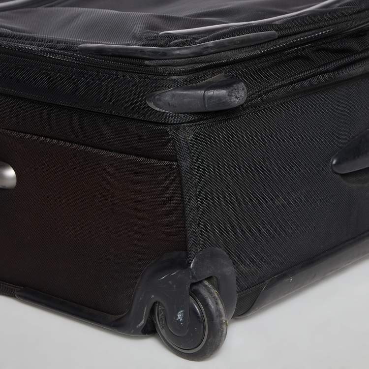 Pre Owned TUMI Black Nylon 2 Wheeled Alpha Expandable Luggage