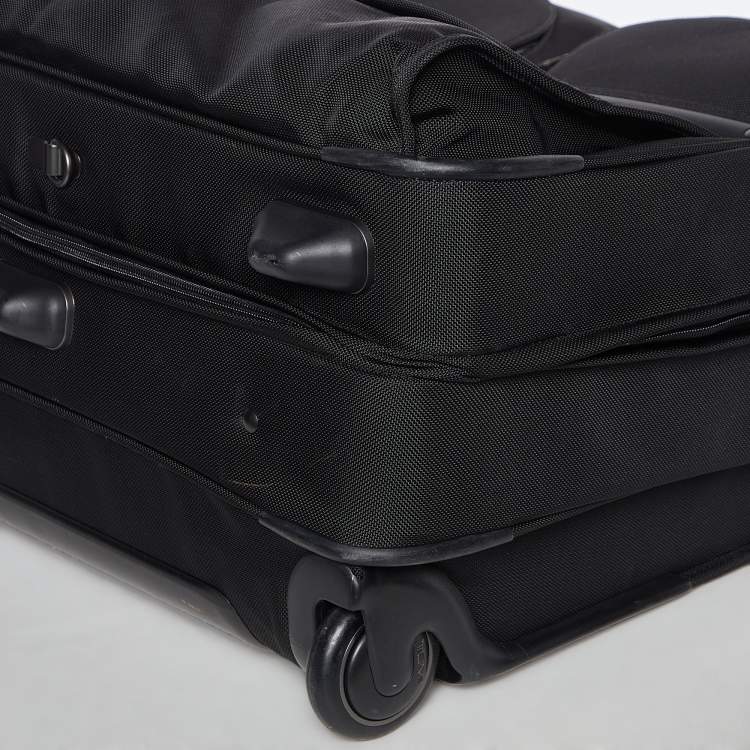Pre Owned Tumi Black Nylon 2 Wheeled Expandable Garment Luggage
