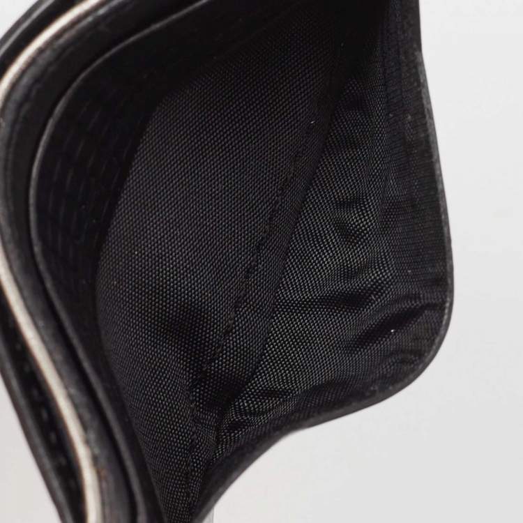 Pre Owned Tumi Black Leather Logo Card Holder