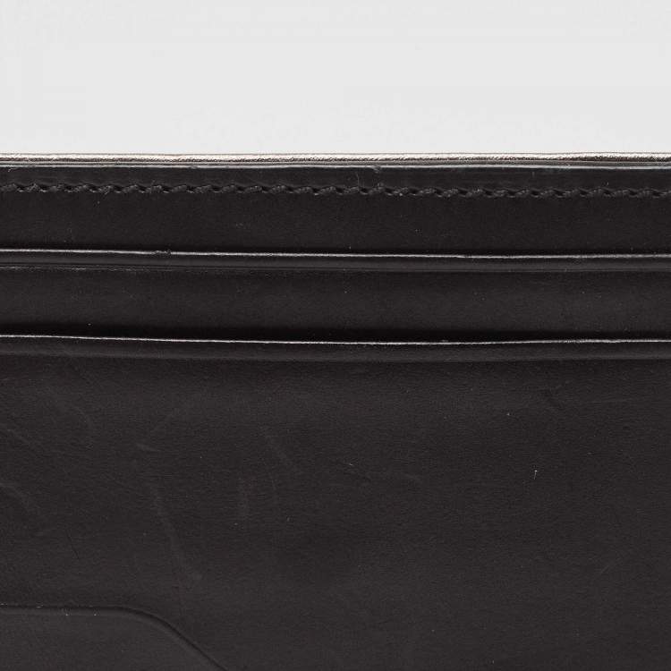 Pre Owned Tumi Black Leather Logo Card Holder