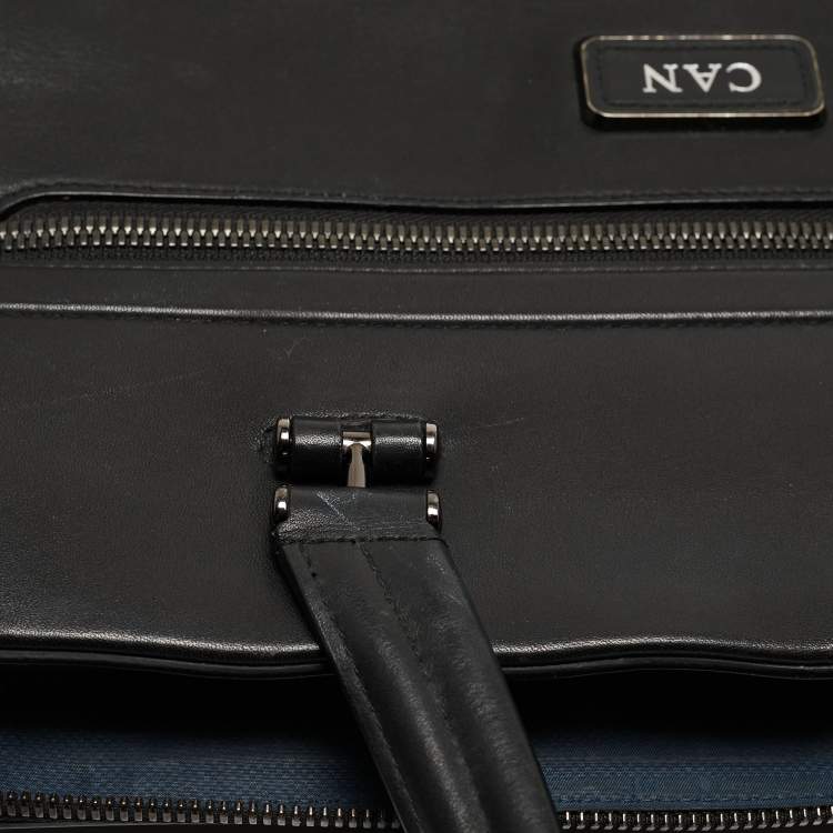 Pre Owned Tumi Black Leather Ashton Gates Briefcase Bag