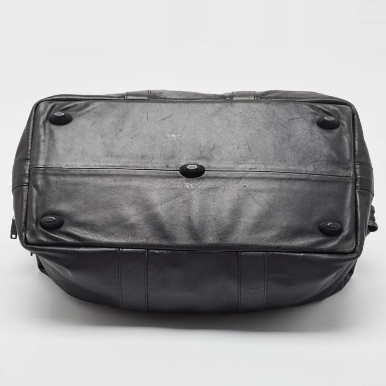 Pre Owned TUMI Black Leather Alpha II Duffel Bag