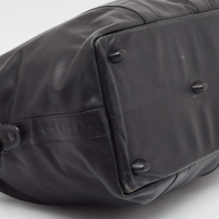 Pre Owned TUMI Black Leather Alpha II Duffel Bag