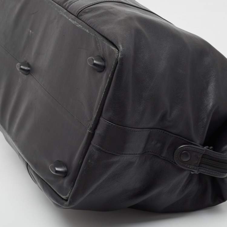 Pre Owned TUMI Black Leather Alpha II Duffel Bag