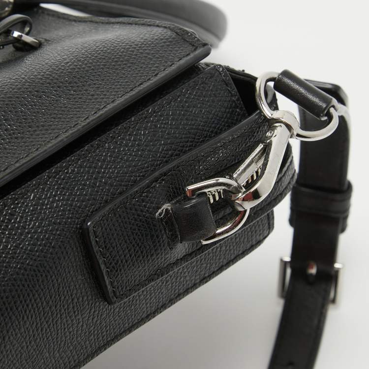 Pre Owned Tumi Black Leather Stanton Nia Commuter Briefcase Bag