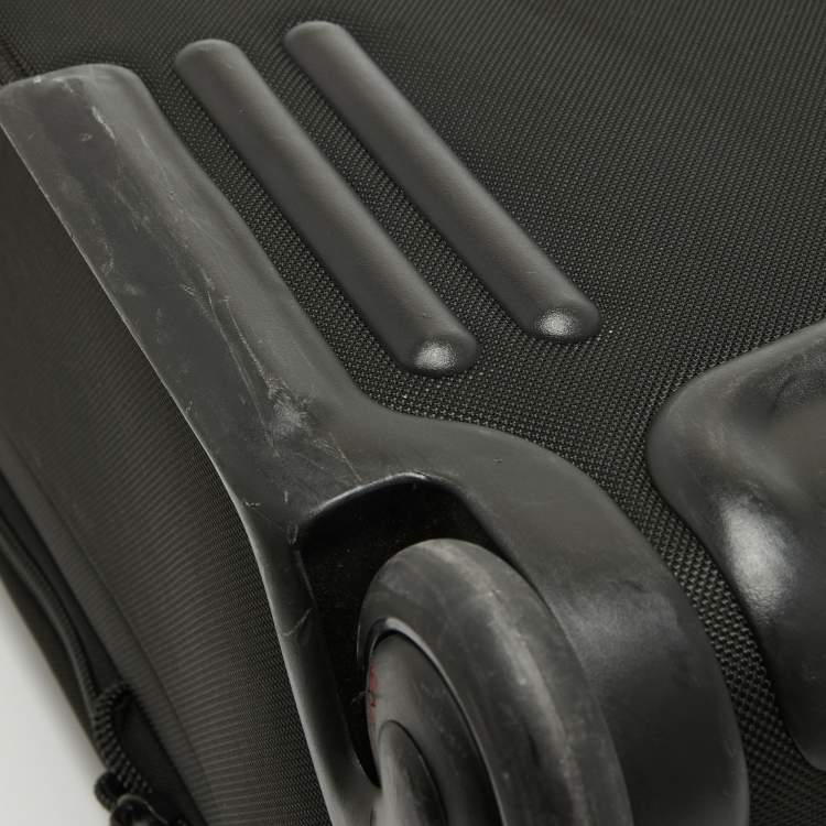Pre Owned TUMI Black Nylon 2 Wheeled Alpha Short Trip Expandable Luggage
