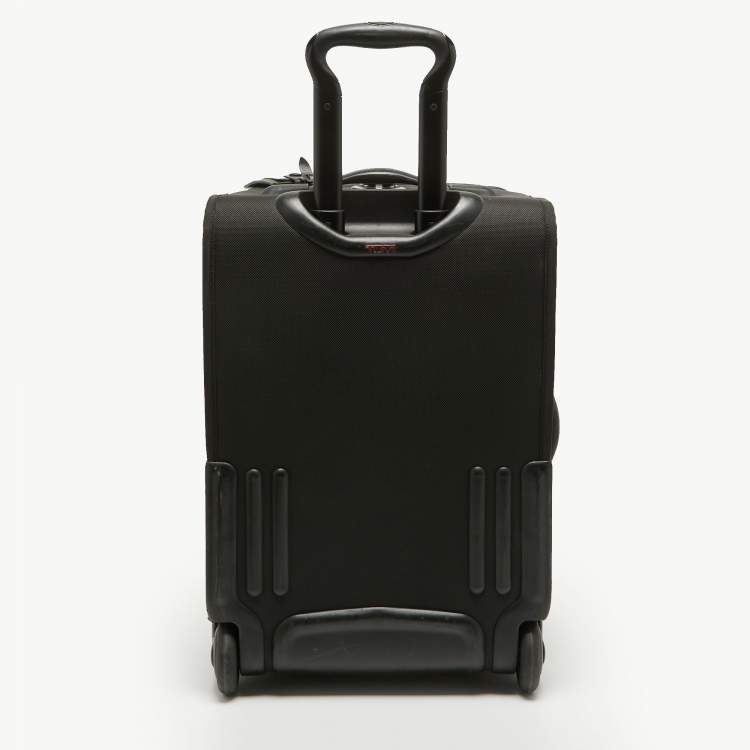 Pre Owned TUMI Black Nylon 2 Wheeled Alpha Short Trip Expandable Luggage