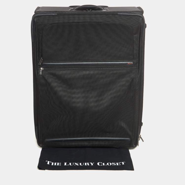 Pre Owned TUMI Black Nylon 2 Wheeled Alpha G4 Extended Trip Expandable Luggage