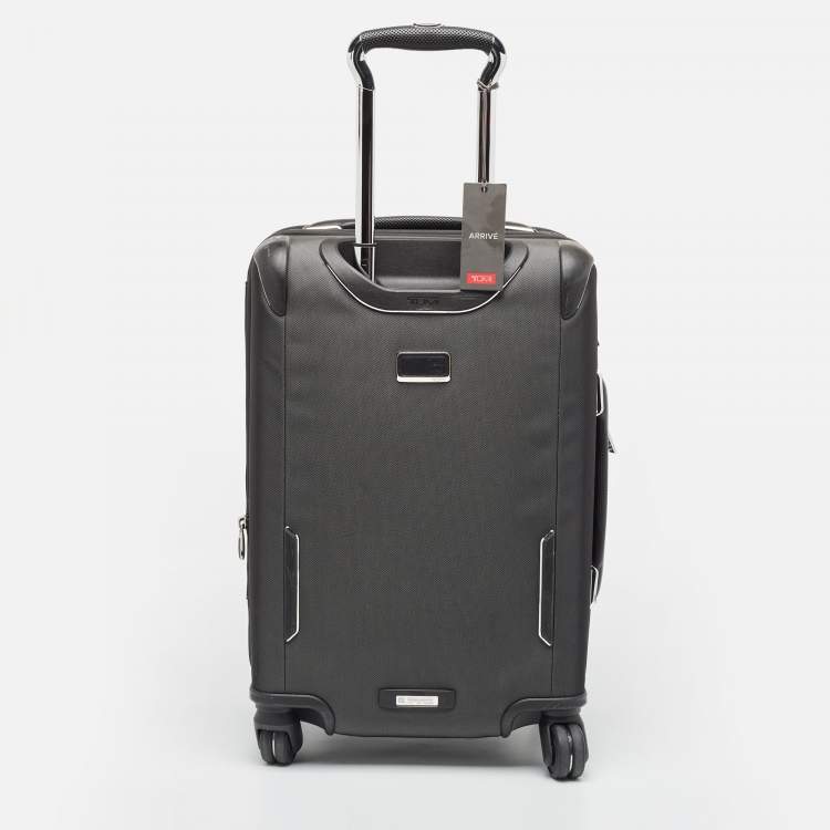 Pre Owned TUMI Dark Grey Nylon 4 Wheeled Dual Access Arrive Carry-On Luggage