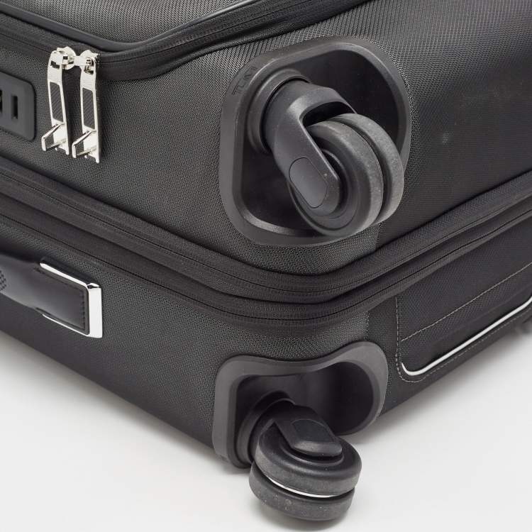 Pre Owned TUMI Dark Grey Nylon 4 Wheeled Dual Access Arrive Carry-On Luggage