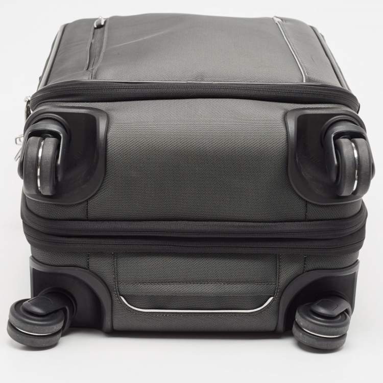 Pre Owned TUMI Dark Grey Nylon 4 Wheeled Dual Access Arrive Carry-On Luggage