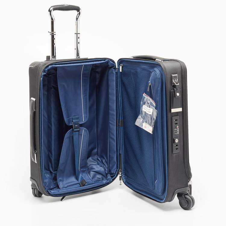 Pre Owned TUMI Dark Grey Nylon 4 Wheeled Dual Access Arrive Carry-On Luggage