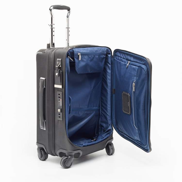 Pre Owned TUMI Dark Grey Nylon 4 Wheeled Dual Access Arrive Carry-On Luggage