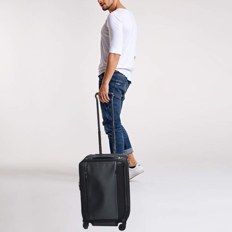 Pre Owned TUMI Dark Grey Nylon 4 Wheeled Dual Access Arrive Carry-On Luggage