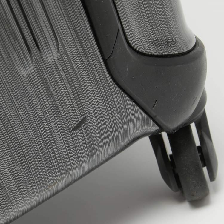 Pre Owned Tumi Grey Polycarbonate Vapor Carry On Luggage 50