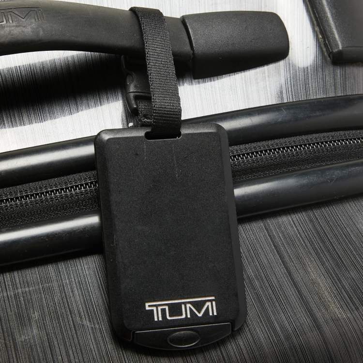Pre Owned Tumi Grey Polycarbonate Vapor Carry On Luggage 50