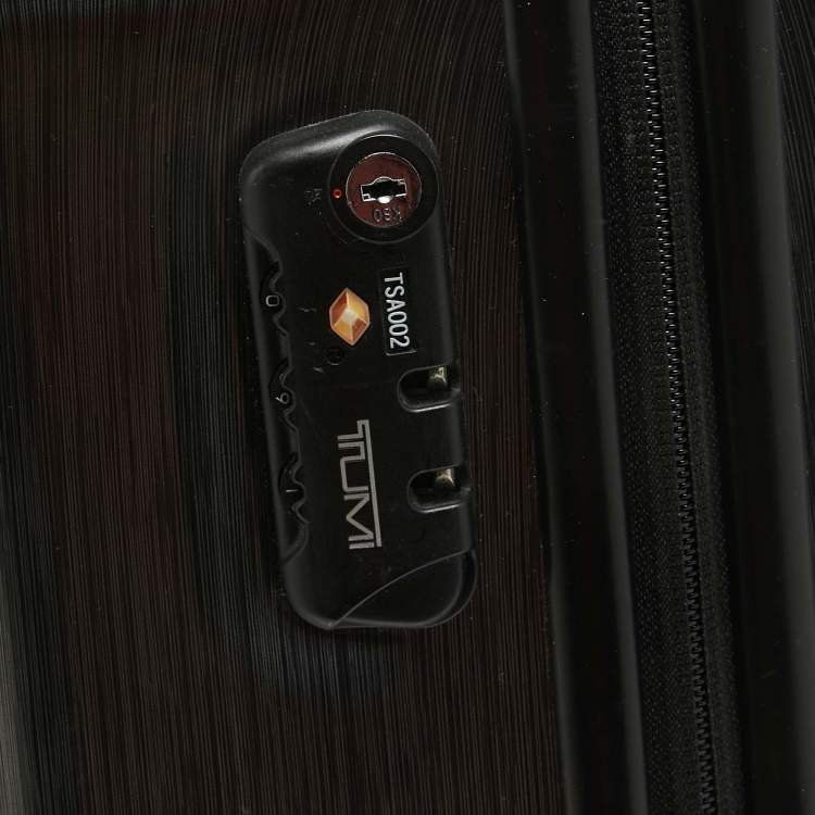 Pre Owned Tumi Grey Polycarbonate Vapor Carry On Luggage 50