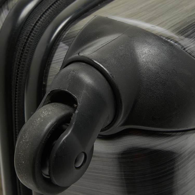 Pre Owned Tumi Grey Polycarbonate Vapor Carry On Luggage 50
