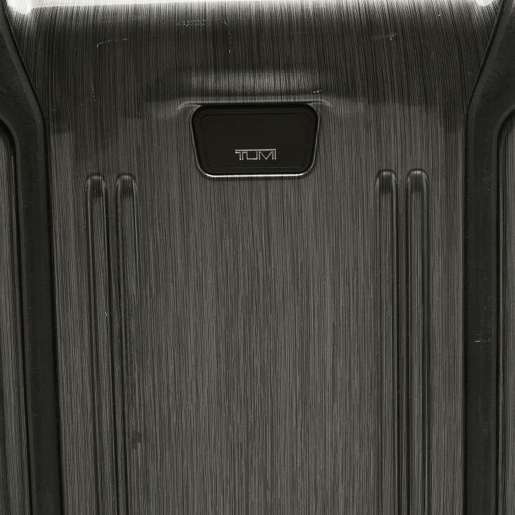 Pre Owned Tumi Grey Polycarbonate Vapor Carry On Luggage 50