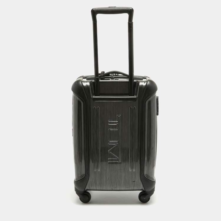Pre Owned Tumi Grey Polycarbonate Vapor Carry On Luggage 50