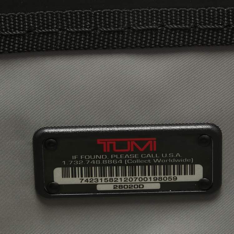 Pre Owned Tumi Grey Polycarbonate Vapor Carry On Luggage 50
