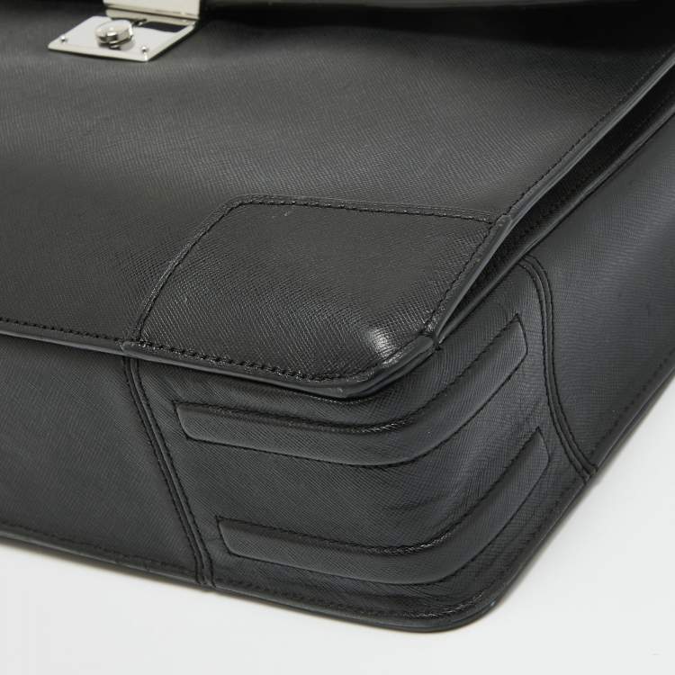 Pre Owned TUMI Black Leather Astor Dorilton Briefcase