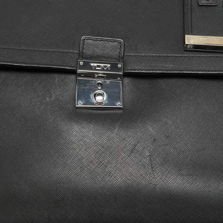 Pre Owned TUMI Black Leather Astor Dorilton Briefcase