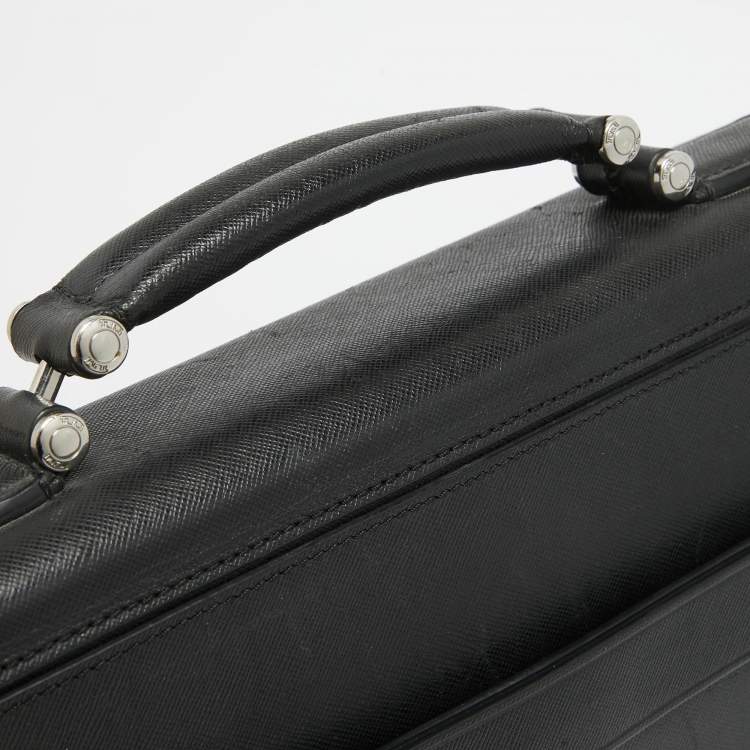 Pre Owned TUMI Black Leather Astor Dorilton Briefcase