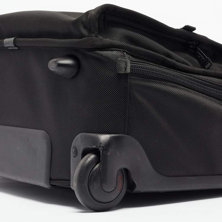 Pre Owned TUMI Black Nylon Alpha Wheeled T-Pass Compact Brief Trolley