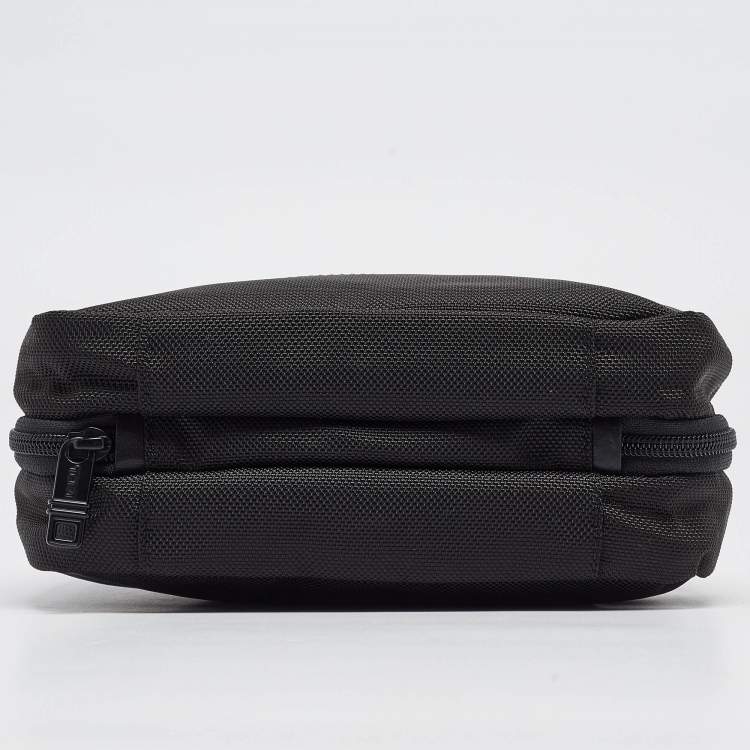 Pre Owned TUMI Black Nylon Alpha 2 Split Travel Kit Pouch
