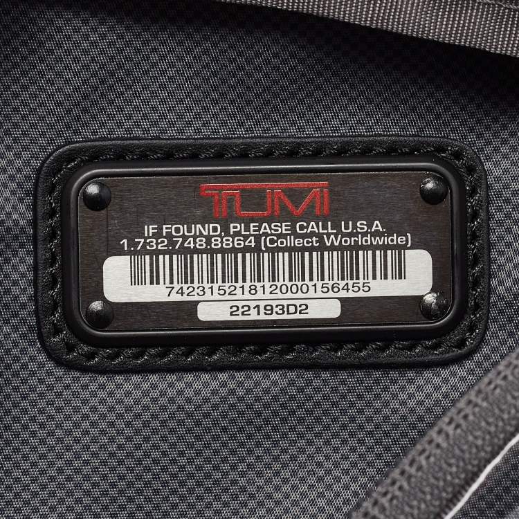 Pre Owned TUMI Black Nylon Alpha 2 Split Travel Kit Pouch