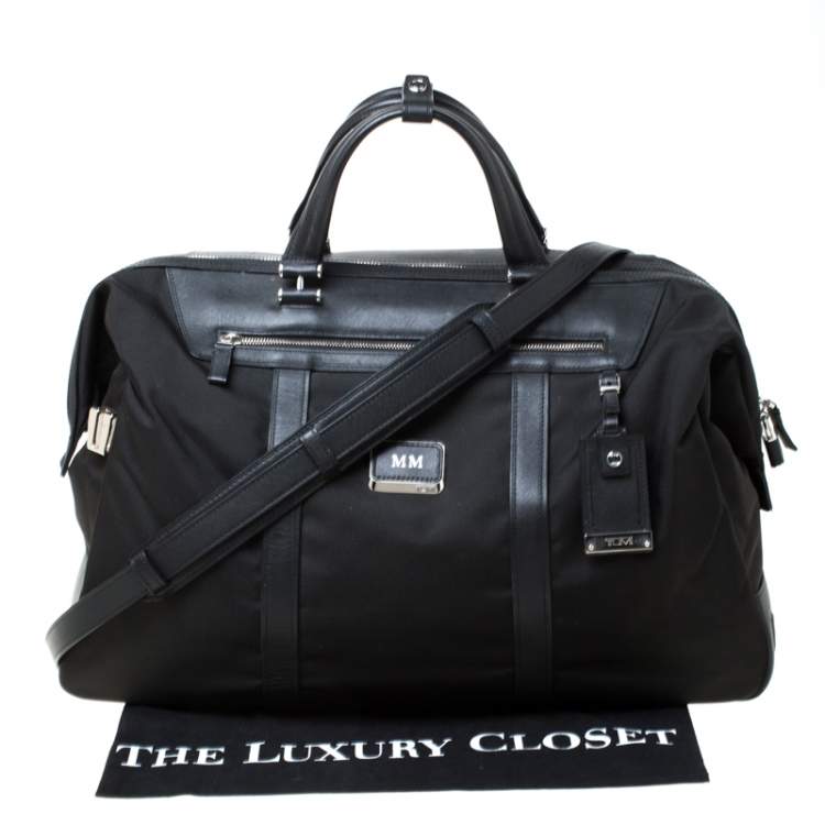 Pre Owned TUMI Black Nylon and Leather Anderson Duffle Bag